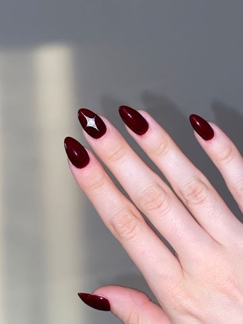 Deep red nail, burgundy nail, nail design, sparkle, fall nail ideas, fall nails, autumn, autumn nails, autumn nail ideas, deep red nail design, sparkle, sparkle nail design, deep red nail with sparkle, burgundy nail with sparkle, deep red nail with sparkle, gem stone, gem stone nail, gem stone nail ideas, deep red nail with gem stones, red wine nail color, autukn nail design, almond nail ideas, almond nail design Red Wine Nail Color, Nail With Sparkle, Nail Design Sparkle, Wine Nail Color, Nail Burgundy, Nail Ideas Almond, Nail Sparkle, Nail Design Almond, Autumn Nail Ideas