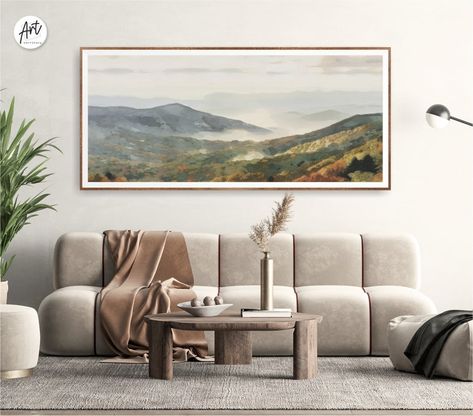 Blue Ridge Mountains National Park Poster Extra Large - Etsy Australia Art Above Couch, Watercolor Travel, Panoramic Wall Art, Above Couch, Horizontal Wall Art, Resin Art Painting, Wall Art Watercolor, Textured Canvas, National Park Posters