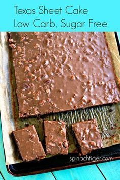 Texas Sheet Cake Recipe, Dessert Mousse, Sugar Free Baking, Keto Chocolate Cake, Texas Sheet, Sugar Free Recipes Desserts, Sugar Free Cake, Postre Keto, Sugar Free Sweets