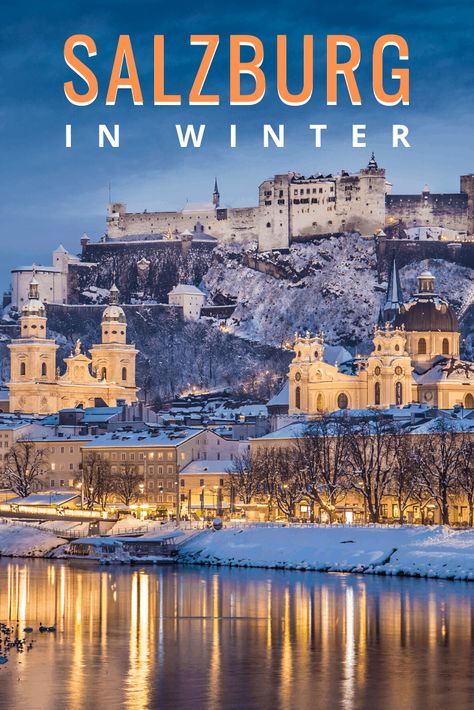 This guide to Salzburg Austria focuses on the best things to do in Salzburg in winter, and a 4-day itinerary to take it all in. Enjoy everything from glühwein at the Christmas markets to music from Mozart, Sound of Music sites, and the best places to take photos in Salzburg, Austria. #salzburg #austria #winter #travel #ChristmasMarkets #aswesawit #traveltips #travelguide Salzburg Austria Winter, Salzburg Christmas, Salzburg Travel, Austria Winter, Austria Travel Guide, Austria Salzburg, Winter Travel Destinations, Christmas In Europe, Music Sites