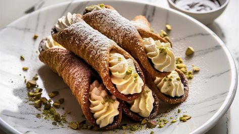 What's Really In Cannoli Filling? Pizzelle Cookies, Cannoli Shells, Cannoli Filling, Ricotta Filling, Food Republic, Italian Dessert, Filling Food, Pastry Shells, Chocolate World