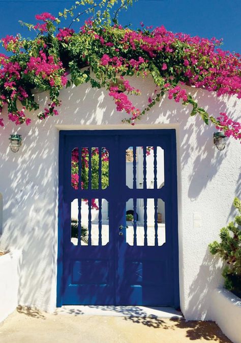 Main Gate Ideas, Gate Design Ideas, Front Door Inspiration, Front Door Entryway, Gate Ideas, Front Gate Design, Blue Building, Main Gate Design, Door Gate Design