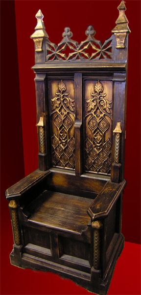 Kings Throne, King On Throne, King Chair, Medieval Furniture, Church Furniture, Upscale Furniture, Gothic Furniture, Hanuman Pics, Throne Chair