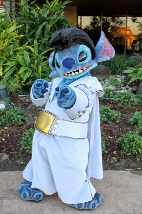 Stitch As Elvis, Elvis Stitch, Elvis Birthday, Stitch Costume, Disney Characters Costumes, Lilo And Stitch Quotes, Disneyland Photos, Stitch Quotes, Stitch Toy