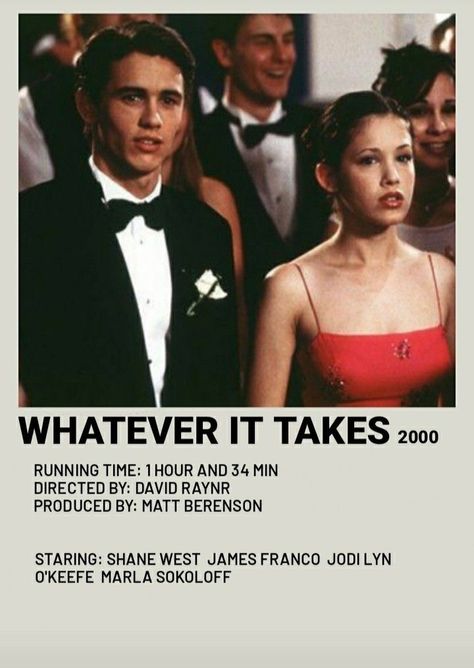 Whatever It Takes Movie, Whatever It Takes, Movie Outfit Ideas, Nostalgic Movies, Movie Recs, Best Teen Movies, Movie Outfit, Romcom Movies, Character Movie