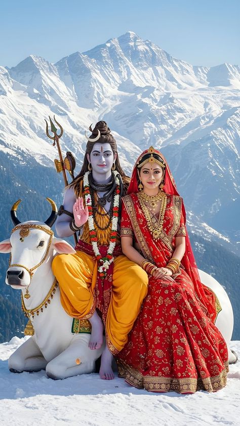 Shiva Animation, Bholenath Parvati, Shiv Pariwar, Shivparvati Images, Parvati Mata, Radha Krishna Art Beautiful, Sharad Purnima, Happy Holi Picture, Shivratri Photo