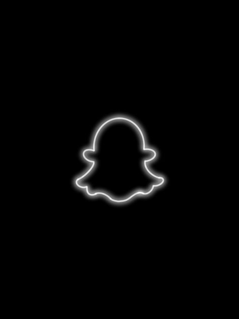 Snapchat Logo Black, Glowing App Icon, Snapchat Widget, Snap App, Iphone Customization, Snapchat Logo, White Icons, Snapchat Icon, Ios App Icon Design