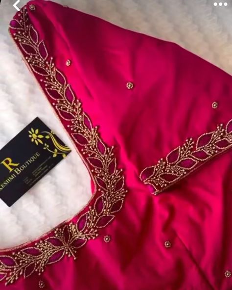 Patch Work Embroidery Blouses, New Trendy Aari Work Blouse Designs, Minimal Aari Work Blouse, Blouse Hand Work Designs Simple, Fancy Aari Work Blouse Designs, Simple Ariwork Blouse, Aari Work Blouse Wedding Simple, Hand Embroidery Blouse Designs, Simple Aari Blouse Designs