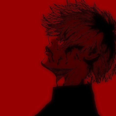 Red Male Pfp, Black And Red Pfp, Red And Black Pfp, Emo Boy Anime, Red Profile, Pfp Red, Dc Banner, Male Pfp, Red Pfp