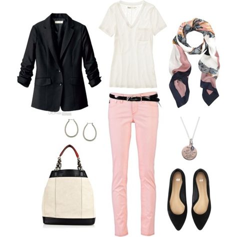 Pale Pink Pants Outfit Work, Pink Sweater Black Jeans, Chic Ankle-length Pink Dress Pants, Casual Pink Ankle-length Pants, Pink Ankle-length Office Pants, Light Pink Pants, Pantalon Rose, Jean Rose, Pink Pants Outfit