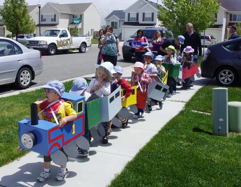 Decorated Car For Birthday, Train Birthday Ideas, Train Birthday Party Ideas, Rocky Railway Vbs, Thomas Birthday Party, Thomas Train Birthday, Train Party Ideas, Train Theme Birthday Party, Thomas Birthday Parties