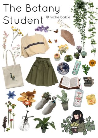 Mother of plants Outfit | ShopLook Plant Outfit Aesthetic, Plant Aesthetic Outfits, Mother Nature Aesthetic Outfits, Plant Academia Outfits, Plant Clothes Aesthetic, Garden Clothes Aesthetic, Plant Mum Aesthetic Outfit, Herbology Aesthetic Outfit, Plant Aesthetic Clothes