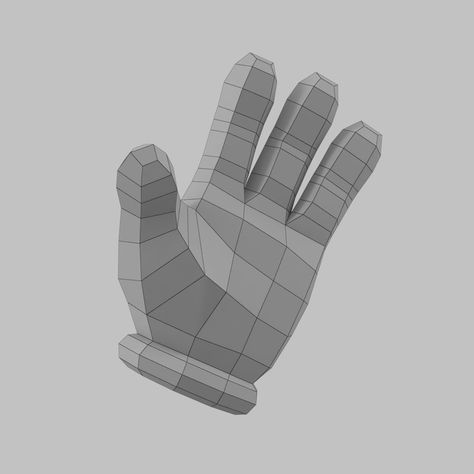 Cartoon Glove Hands Low Poly 4 fingers modèle 3D $8 - .fbx .obj .blend .c4d - Free3D Finger Cartoon, Face Topology, Cartoon Gloves, 4 Fingers, Low Poly Character, 3d Hand, Blender Tutorial, Low Poly Art, Low Poly Models