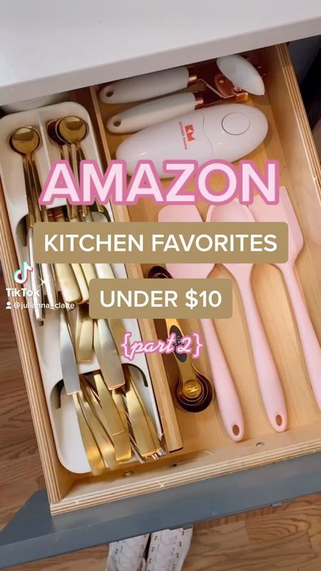 Amazon kitchen favorites #LTKunder50 Dm Must Haves, Tiktok Money, Kitchen Favorites, Amazon Kitchen Must Haves, Best Amazon Buys, Amazon Hacks, Amazon Decor, Amazon Kitchen Gadgets, Best Amazon Products