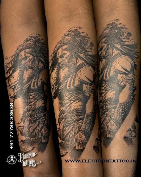 Embracing the legacy of Lord Parshuram with this stunning tattoo. #LordParshuram . . . TATTOO BY @electrontattoostudio Gandhidham 📍 . +91 77788 33638 . . . #TattooArt #Inked #DivineInk #Legacy #Spirituality #InkMasterpiece #gandhidham #gandhidhamtattoo #tattooingandhidham #tattoogandhidham #electrontattoo #electrontattoogandhidham Lord Parshuram, M Tattoos, Art Tattoo, Spirituality, Tattoos, Quick Saves