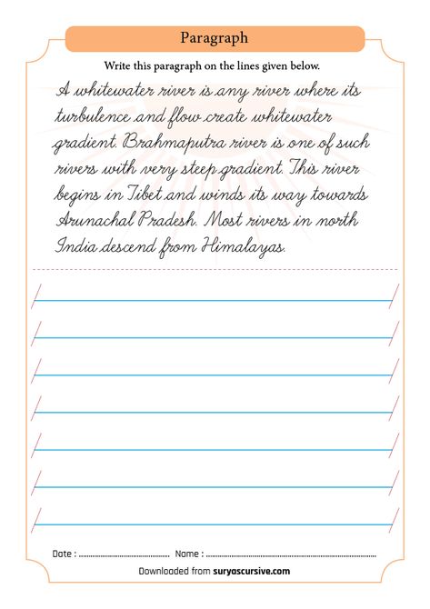 Cursive Paragraph, Cursive P, Cursive Writing Book, Paragraph Worksheets, Lowercase Cursive Letters, Teaching Cursive Writing, Learn To Write Cursive, Cursive Writing Practice Sheets, Cursive Handwriting Worksheets