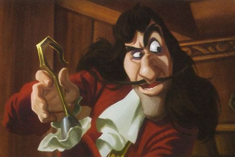 Captain Hook Wallpaper, Captain Hook Art, Captain Hook Fanart, Hook Fanart, Disney Captain Hook, Disney Style Drawing, Captain Hook Peter Pan, Villain Fashion, James Hook