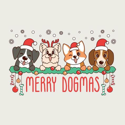 Christmas Puppy, Logo Banners, Heart With Arrow, Background Banner, Custom Illustration, Custom Branding, Custom Logo Design, Flower Frame, Christmas Cards Handmade