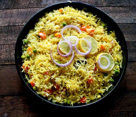 Nepalese Veg Pulao Recipe Himalayan Recipes, Nepali Cuisine, Papad Recipe, Veg Pulao Recipe, Vegetable Pulao Recipe, Nepalese Food, Vegetable Pulao, Mutton Curry Recipe, Raita Recipe