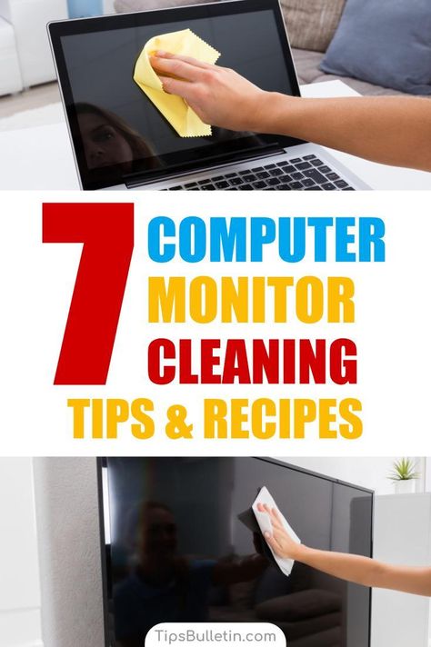 Clean Laptop Screen, Clean Laptop, Quick Cleaning Tips, Diy Cleaner, Cleaning The Kitchen, Homemade Toilet Cleaner, Clean Baking Pans, Cleaning Your House, Natural Cleaning Solutions