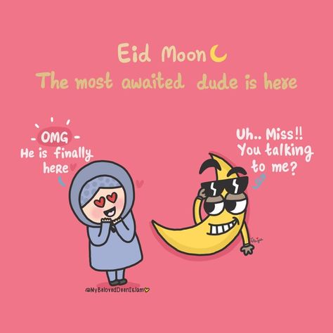 Hajra🌻 on Instagram: “🌙Chaand Raat Mubarak everyone!  After a lot of suspense, finally eid moon has been sighted in pakistan✨😊😄 #quicklittlecomic #chaandraat🌙…” Chad Raat Mubarak, Chand Rat Mubarak Aesthetic, Chand Raat Mubarak Quotes, Chaand Mubarak, Chand Rat Mubarak Photo, Chaand Raat Mubarak, Islamic Cartoon Eid Mubarak, Chaand Raat, Eid Moon