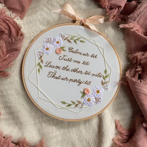 Excited to share the latest addition to my #etsy shop: Embroidered custom text, botanical embroidery, Custom Embroidery Hoop Art, Hand Embroidered Flower Wreath, Floral Embroidery Hoop https://etsy.me/3SgUMxV #white #anniversary #bedroom #christmas #crossstitch #framed Embroidery Hoop Flowers, Text Embroidery Ideas, Unique Hand Embroidery, Embroidery Text, Anniversary Bedroom, Embroidery Stickers, Embroidery Wall Hanging, Embroidery Custom, Text Embroidery