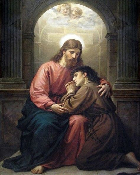 Catholic Answers, Jesus Praying, Pictures Of Jesus Christ, Jesus Painting, Jesus Christ Images, Divine Mercy, Biblical Art, Jesus Images, Jesus Art