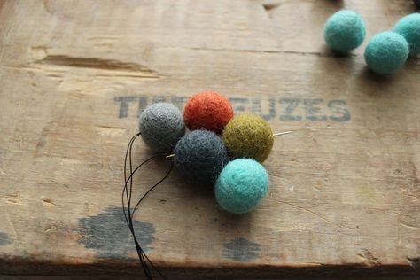 DIY Felt Ball Coasters – A Simple and Sweet Holiday Gift Idea Felt Ball Coasters, Square Coasters, Felt Balls, Car Diffuser, Diy Felt, Neat Ideas, Felt Ball, Wellness Gifts, Felt Diy