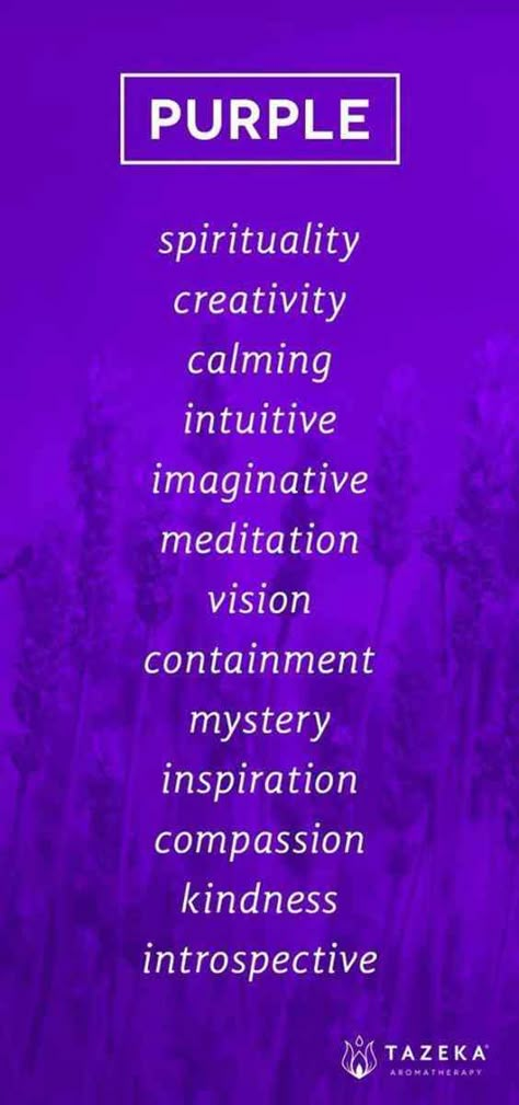 "Purple: spirituality, creativity, calming, intuitive, imaginative, meditation, vision, containment, mystery, inspiration, compassion, kindness, introspective." Colour Psychology, Purple Quotes, Color Meanings, Purple Reign, Purple Love, All Things Purple, Color Psychology, Girly Quotes, Color Therapy