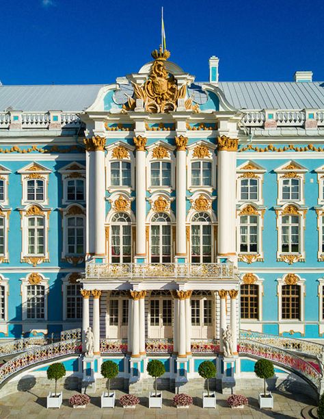 Palaces & Parks | Tsarskoe Selo State Museum and Heritage Site Tsarskoe Selo, Catherine Palace, Beautiful Countries, Catherine The Great, Saint Petersburg Russia, Baroque Architecture, Classical Architecture, Room Pictures, Petersburg Russia