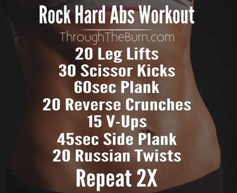 Rock Hard Abs Workout that is easy to follow and you only have to do 2x per week! Rock Hard Abs Workout, Abb Challenge, Hardcore Ab Workout, Morning Ab Workouts, Hard Ab Workouts, Rock Hard Abs, Workout Sheets, 6 Pack Abs Workout, Easy Ab Workout