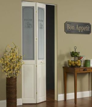 Bifold Doors by LTL Home Products, Inc. Farmhouse Bifold Doors, Bifold Door Pantry, Pantry Door Bifold, Pantry Bifold Door Ideas, Pantry Bifold Door, Bifold Pantry Doors, Bifold Pantry, Bifold Door Ideas, Painted Burlap Door Hangers