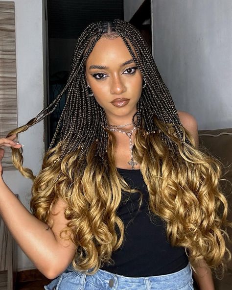 Pre Stretched Ombre Blonde Braiding Hair 22 Inch Bouncy French Curly Braiding Hair Loose Wavy Crochet Braids Hair for Women Blonde Human Hair Braids, Ombre Blonde Braids, Blonde Braiding Hair, Boho Curls, Braids For Women, Curly Braiding Hair, Ombre Braids, Wavy Crochet, Hoco 2024