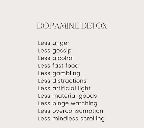 Dopamine Detox Rules, Dopamine Detox, Life Mastery, Mindset Work, Practicing Self Love, University Life, Holistic Lifestyle, Soft Feminine, Life Words