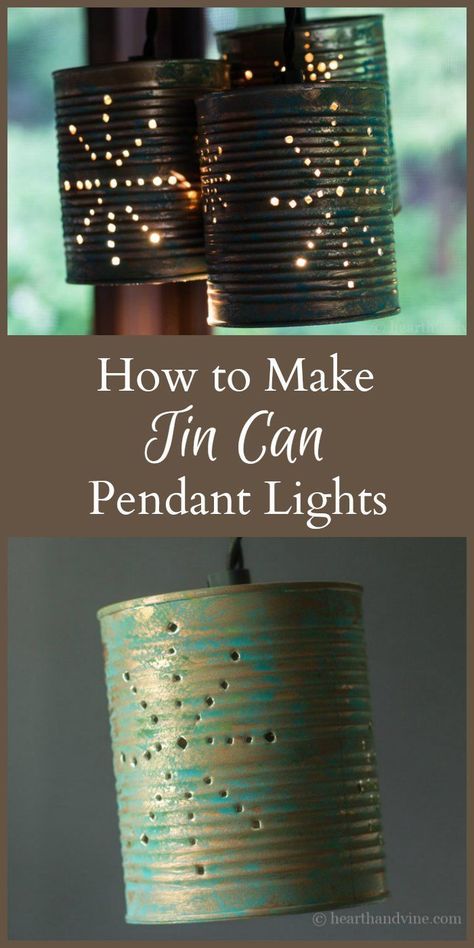 Crafts With Lights, Tin Can Lights, Constructive Play, Hammer And Nail, Camping Decorations, Can Lanterns, Tin Can Lanterns, Barrel Decor, Tin Can Art