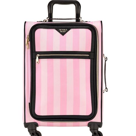 Keep Calm And Carry On. Keep Your Getaway Essentials Packed And Organized With This Rolling Carry-On Suitcase. In An Exotic Croc-Embossed Finish. Main Pocket Fits: Multiple Outfits, A Beauty Bag And All Getaway Essentials 1 Exterior Zip Pocket 1 Interior Mesh Zip Pocket 2 Interior Mesh Side Wall Pockets Measures: 14” L X 8” D X 21.25” H Imported Nylon And Polyurethane Victoria Secret Duffle Bag, Luxury Suitcase, Jewelry Travel Bag, Black Duffel Bag, Cute Suitcases, Pink Duffle Bag, Travel Bag Set, Vs Pink Bras, Victoria Secret Model