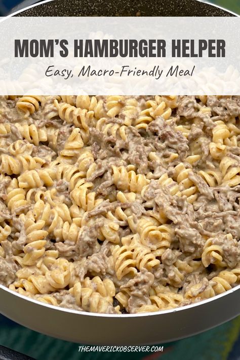 Homemade Hamburger Helper Stroganoff Easy Recipes, Homemade Philly Cheesesteak Hamburger Helper, Diy Hamburger Helper Stroganoff, Macro Friendly Hamburger Helper, Easy Stove Top Meals Cheap, Diy Hamburger Helper Recipes, Hamburger Meat Recipes Stove Top, Homemade Hamburger Helper Stroganoff, Diy Hamburger Helper