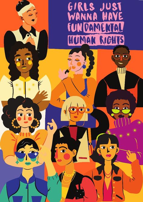 Intersectional feminism Intersectional Feminism Poster, Intersectionality Art, Feminism Comics, Feminism Poster, Fundamental Rights, Intersectional Feminism, Human Rights, Comic Book Cover, Books