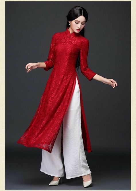 Qi Pao Dress, Asian Style Dress, Qi Pao, Chinese Style Dress, Long Kurti Designs, Pacific Islands, Party Wear Indian Dresses, Cheongsam Dress, Dress Indian Style