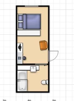 narrow garage conversion - am I deluded? | Houzz UK Garage Conversion With Bathroom, Narrow Garage Conversion, Single Garage Conversion Ideas Bedrooms, Garage To Bedroom Conversion Floor Plans, Uk Garage Conversion, Garage Annexe Conversion, Granny Annexe Ideas Uk, 1 Car Garage Conversion, Garage Conversion Ideas Uk