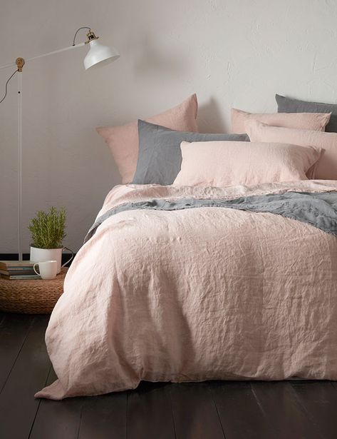 Blush Pink Bedding, Blush Pink Bedroom, Pink Bedroom Design, Pink Bedding Set, Pink Bedroom Decor, Pink Bedrooms, Linen Store, Linen Bedroom, Bed Linens Luxury