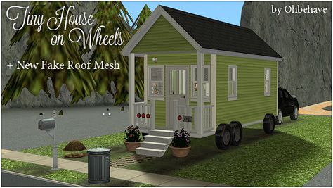 Ohbehave's Junk Trunk: Tiny House on Wheels, Fake Roof, and Harper Jones Sims 2 House, Sims Videos, Sims Finds, 2 House, The Sims 2 Cc, Sims 4 Cc Folder, Cc Folder, Gaming Tech, Best Match