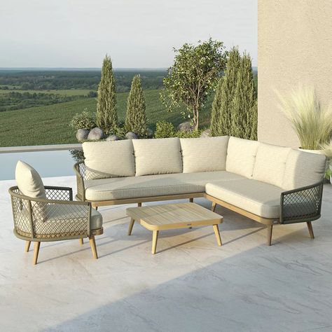 https://theoutsidelivingroom.com/wp-content/uploads/2023/03/BALI-CSS-1LC-GR-OT-SQ2-jpg.webp Bali Outdoor, Spacious Sofa, Corner Sofa Set, Garden Sofa Set, Rope Wrapped, Outdoor Sofa Sets, Garden Furniture Covers, Rope Weave, Garden Seating