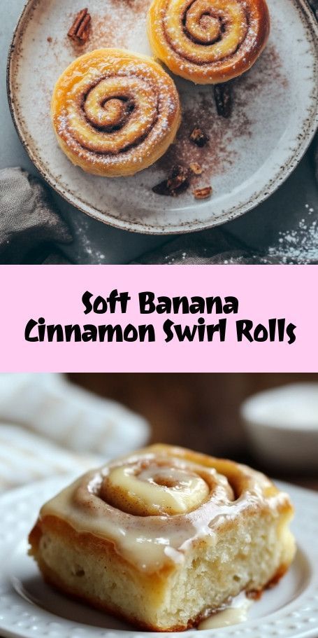 Soft Banana Cinnamon Swirl Rolls: A Delectable Twist on a Classic Treat Indulge in the irresistible flavor of our Soft Banana Cinnamon Swirl Rolls! These delightful rolls combine the natural sweetness of ripe bananas and gooey cinnamon for the perfect brunch or cozy afternoon snack. With easy-to-follow steps, you can whip up a dozen delicious rolls topped with creamy icing. Try this simple r#BananaCinnamonRolls #BrunchIdeas #DeliciousDessert Dessert Recipes Using Ripe Bananas, Deserts With Banana, One Ripe Banana Recipe, 1 Ripe Banana Recipe, What To Do With Ripe Bananas, Recipes Using Ripe Bananas, Ripe Banana Recipes Easy, Recipes With Ripe Bananas, Ripe Bananas Recipes