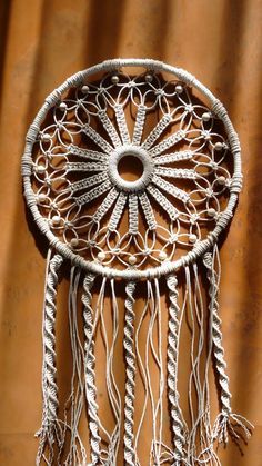 DIY Macrame DreamCatcher EASY Easy Macrame Dream Catcher, Diy Macrame Dreamcatcher, Dream Catcher With Beads, Beads Step By Step, Diy Easy Macrame, Round Macrame Wall Hanging, Round Macrame, Diy Dream Catcher Tutorial, Macrame Dreamcatcher