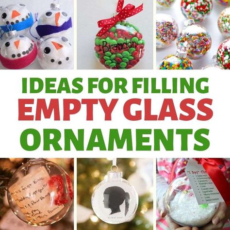 Fillable Baubles Ideas, Clear Bulb Ornament Ideas, Clear Glass Ornament Ideas, Clear Plastic Ornament Ideas, Fillable Ornament Ideas, Melted Snowman Ornament, Ornaments Diy Kids, Shark Christmas, Clear Plastic Ornaments