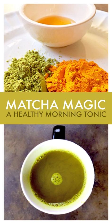 Matcha Magic Tonic: Just 4 Ingredients! Morning Tonic, Drinking Apple Cider Vinegar, Green Tea Recipes, Matcha Recipe, Health Tea, Local Honey, Detox Smoothie, Healthy Nutrition, Tea Recipes