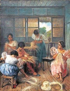 A very RARE Fabian de la Rosa painting of a Filipina buri hat weaving circle. Up for auction at Leon Gallery. Starting bid is 12 million pesos. The provenance states the painting was bought by a Hollywood actor in the 40s. Ang Kiukok, Philippine Traditions, Hat Weaving, Filipino Art, Philippines Culture, Philippine Art, Filipino Culture, Art Drawings Sketches, Art Reference Photos