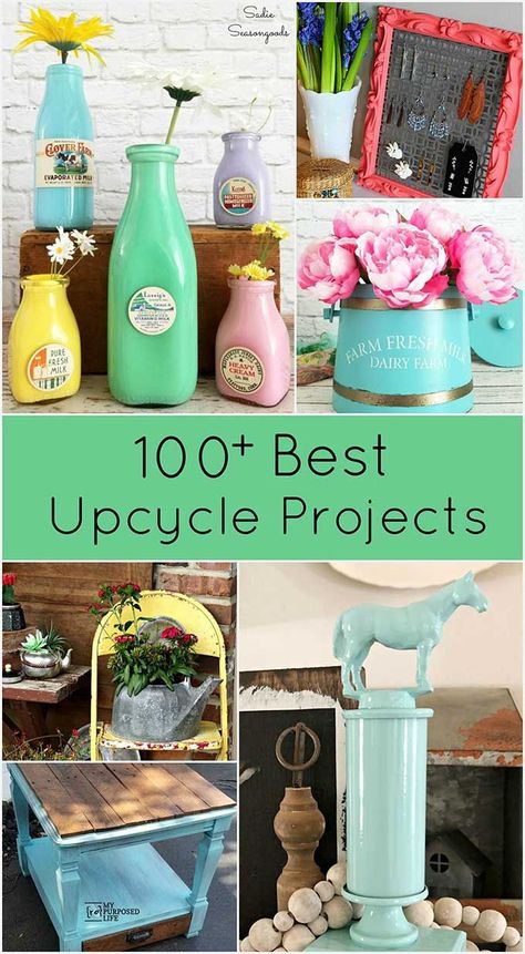 TONS of great upcycle ideas for turning your thrift store treasures into fun and trendy home decor. Thrift Store Crafts Upcycling, Thrift Store Upcycle, Thrift Store Makeover, Thrift Store Diy, Thrift Store Decor, Upcycling Projects, Upcycle Ideas, Thrift Store Crafts, Upcycle Decor