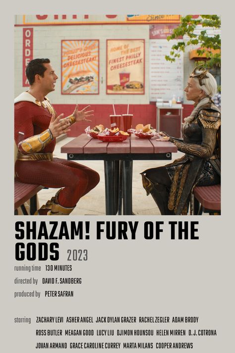 Shazam Movie Poster, Shazam Fury Of The Gods Poster, Shazam Poster, Movie Polaroids, Shazam Fury Of The Gods, Shazam Movie, Fury Of The Gods, Ross Butler, Series Posters